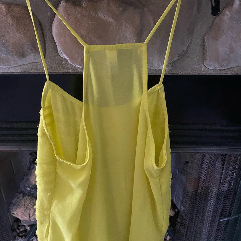 Blue Rain - never worn - new - lime green - spaghetti strap - $10.00